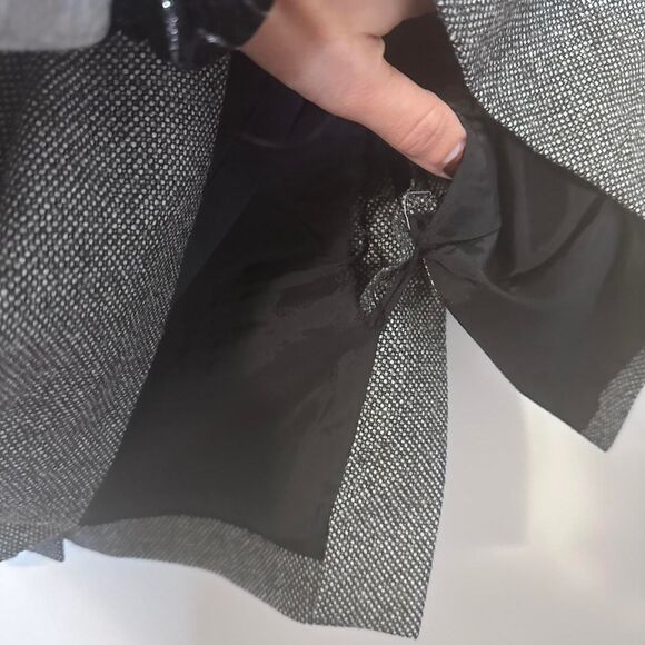 Brooks Brothers with Loro Piana Merino Wool Grey Pencil Skirt With Pleats - Picture 5 of 5